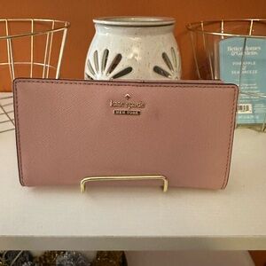 KATE SPADE Cameron Street Lacy bifold Blush Leather Wallet